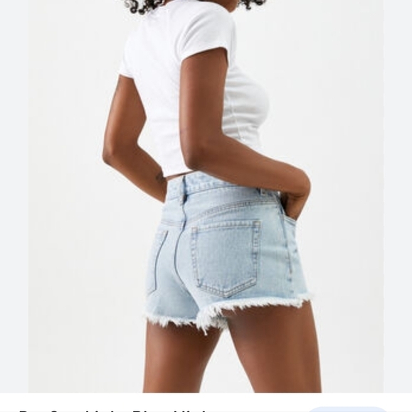 Pacsun High waisted Festival shorts,100% cotton denim ,29 - Picture 2 of 12